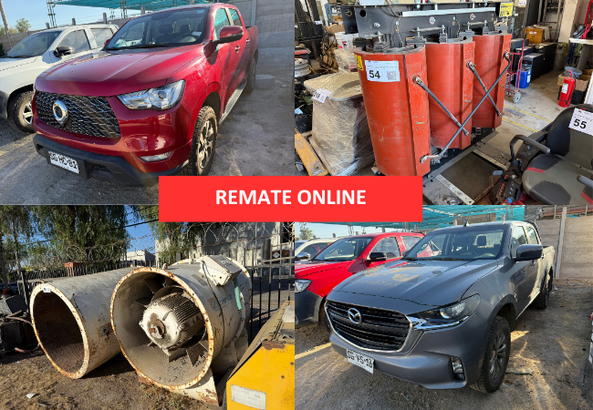 #ONLINE Viernes 5 de Junio 2026 – 11:30 hrs. – SEMIREMOLQUE AUTOCARGANTE – CAMIONES FURGONADOS – CAMIONETAS – 4X4 – FURGONES – ¡DIFERENTES MARCAS Y MODELOS! HERRAMIENTAS – MAQUINARIA – RESPUESTOS